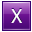 X Violet Icon 32x32 png
