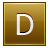 D Gold Icon