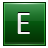 E Dark Green Icon