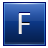 F Blue Icon 48x48 png