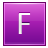 F Pink Icon