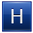 H Blue Icon 48x48 png