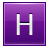 H Violet Icon