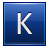 K Blue Icon