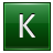 K Dark Green Icon