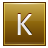 K Gold Icon