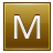 M Gold Icon 48x48 png