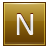 N Gold Icon 48x48 png