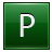 P Dark Green Icon 48x48 png