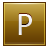 P Gold Icon