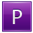 P Violet Icon 48x48 png