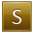 S Gold Icon