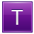 T Violet Icon