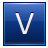 V Blue Icon 48x48 png