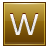 W Gold Icon 48x48 png