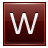 W Red Icon 48x48 png