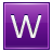 W Violet Icon