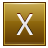 X Gold Icon 48x48 png