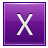 X Violet Icon 48x48 png