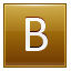 B Gold Icon 64x64 png