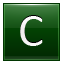 C Dark Green Icon 64x64 png