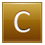 C Gold Icon 64x64 png