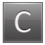 C Grey Icon 64x64 png