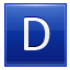 D Blue Icon 64x64 png