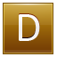 D Gold Icon 64x64 png