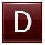 D Red Icon 64x64 png