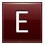 E Red Icon 64x64 png