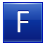 F Blue Icon 64x64 png