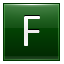 F Dark Green Icon 64x64 png