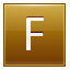 F Gold Icon 64x64 png
