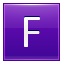 F Violet Icon 64x64 png