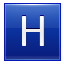 H Blue Icon 64x64 png