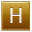 H Gold Icon 64x64 png