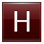 H Red Icon 64x64 png