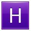 H Violet Icon 64x64 png