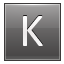 K Grey Icon 64x64 png