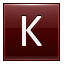 K Red Icon 64x64 png