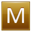 M Gold Icon 64x64 png