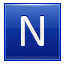N Blue Icon 64x64 png
