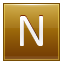 N Gold Icon 64x64 png
