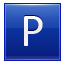 P Blue Icon 64x64 png
