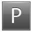 P Grey Icon 64x64 png