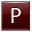 P Red Icon 64x64 png