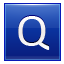 Q Blue Icon 64x64 png