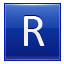 R Blue Icon 64x64 png