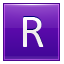 R Violet Icon 64x64 png
